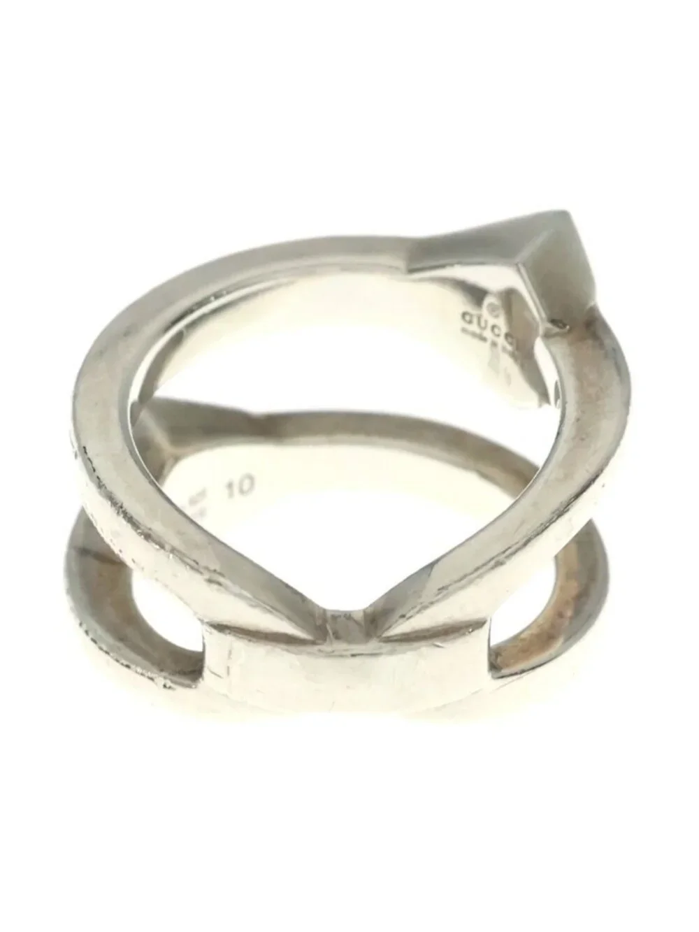 Gucci Contrariering Ring Silver
